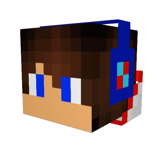 dexest419 Minecraft avatar head, 3D render