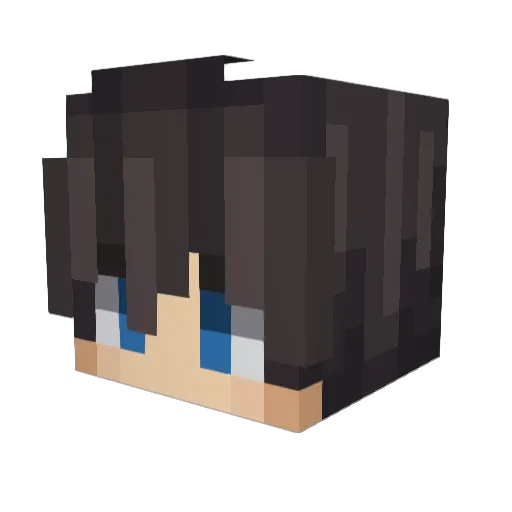 dexienity Minecraft avatar head, 3D render