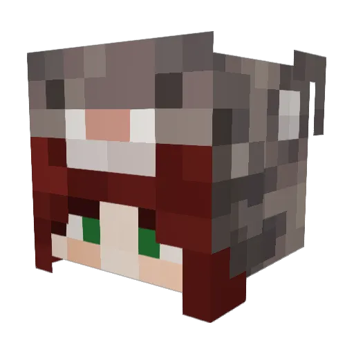 deximew Minecraft avatar head, 3D render