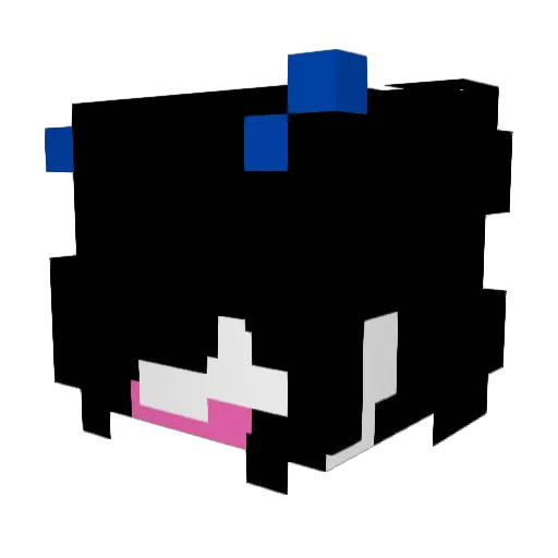 dexkzy Minecraft avatar head, 3D render