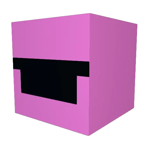 dexrafi Minecraft avatar head, 3D render