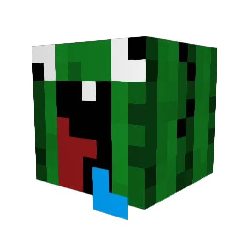 dexterfire861 Minecraft avatar head, 3D render