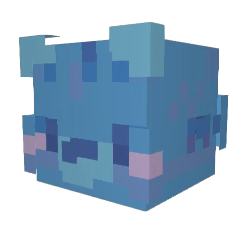 dexterowo Minecraft avatar head, 3D render
