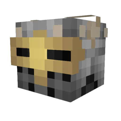 dextersic Minecraft avatar head, 3D render