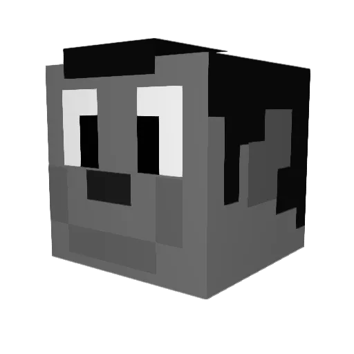 dexterveaj Minecraft avatar head, 3D render