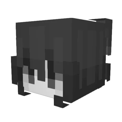 dexxy Minecraft avatar head, 3D render