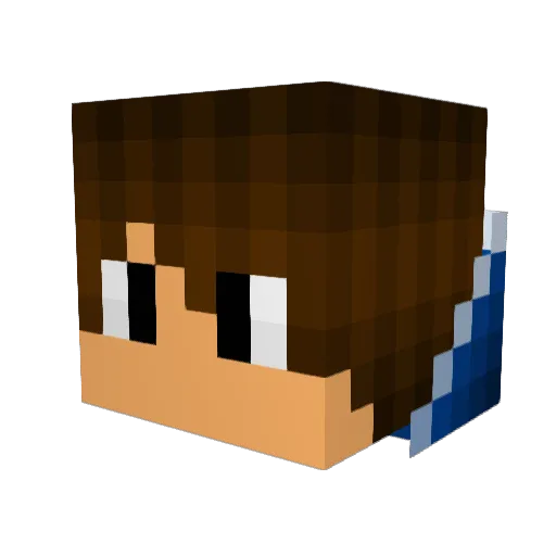 deydem04plays Minecraft avatar head, 3D render