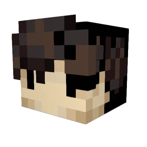 deylusion Minecraft avatar head, 3D render