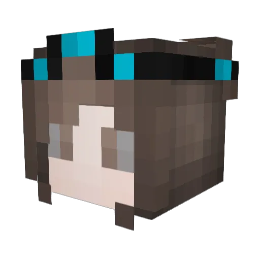 deytenit Minecraft avatar head, 3D render