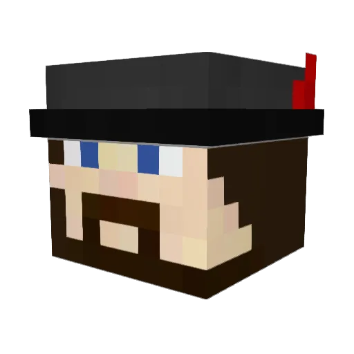 deyv87 Minecraft avatar head, 3D render