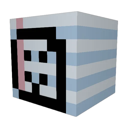 deyzo Minecraft avatar head, 3D render