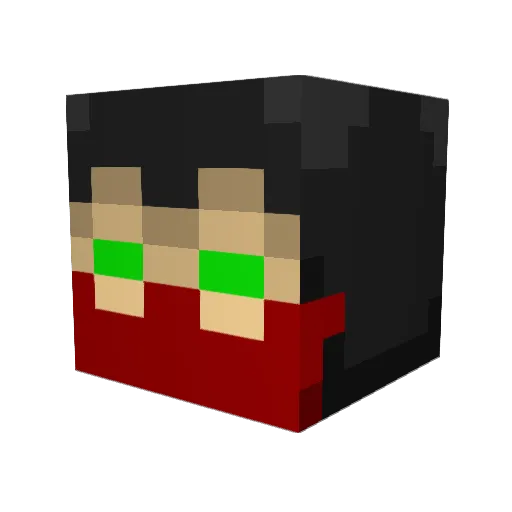 dez10 Minecraft avatar head, 3D render
