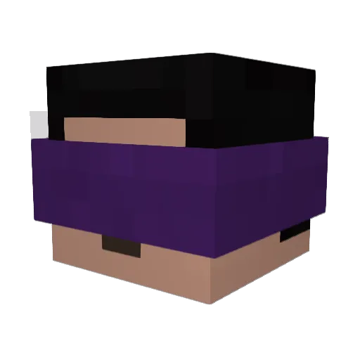 dezah Minecraft avatar head, 3D render