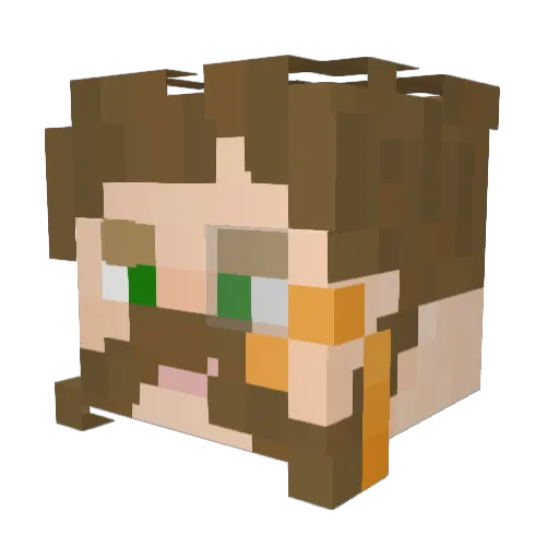 dezdemon_ Minecraft avatar head, 3D render