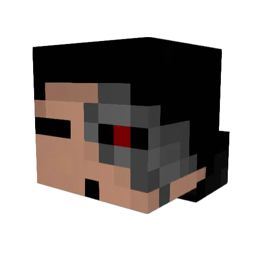 dezerterr Minecraft avatar head, 3D render