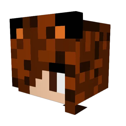 dezii12 Minecraft avatar head, 3D render