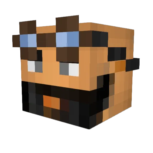 dezil_nz Minecraft avatar head, 3D render