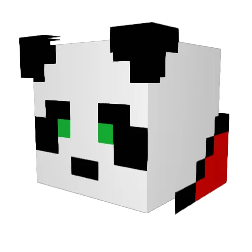 dezton03 Minecraft avatar head, 3D render
