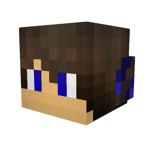 dezton Minecraft avatar head, 3D render