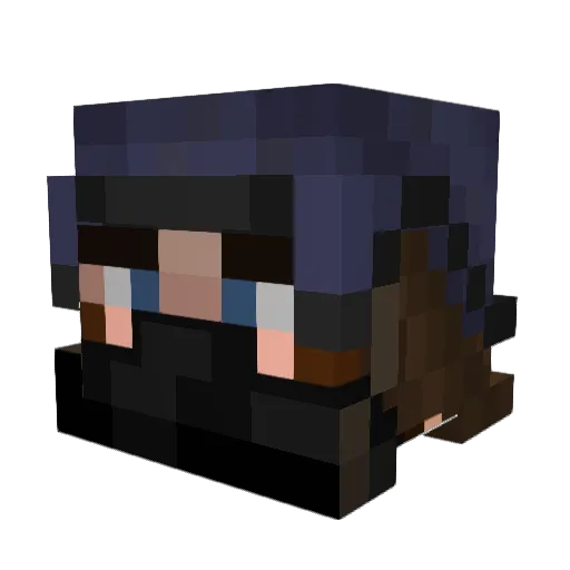 dezu1 Minecraft avatar head, 3D render