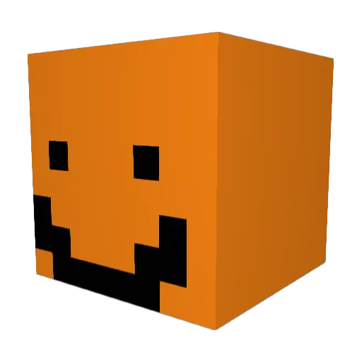 dfdn Minecraft avatar head, 3D render