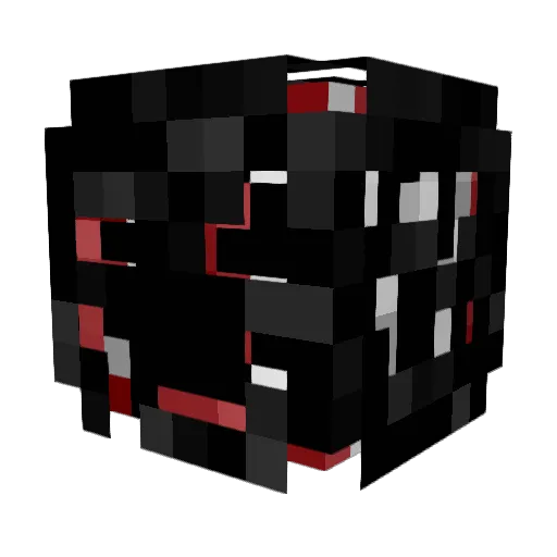 dfefdfs Minecraft avatar head, 3D render