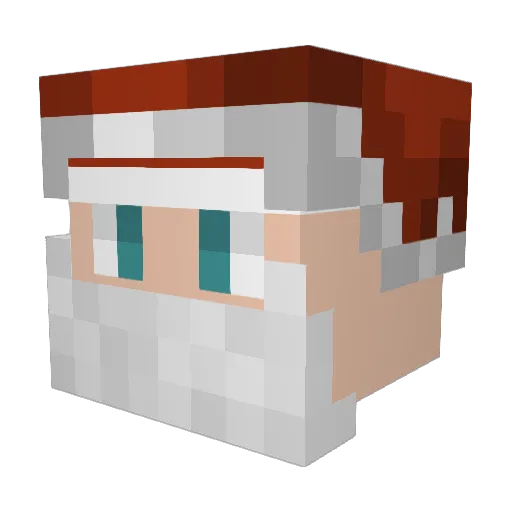 dfeist Minecraft avatar head, 3D render