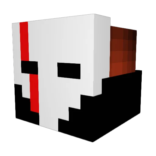 dfireking Minecraft avatar head, 3D render