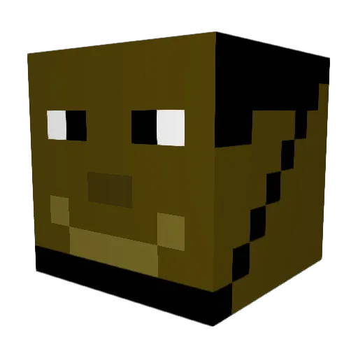 dfitz1451 Minecraft avatar head, 3D render