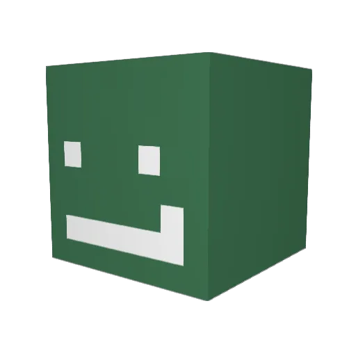 dfj240 Minecraft avatar head, 3D render