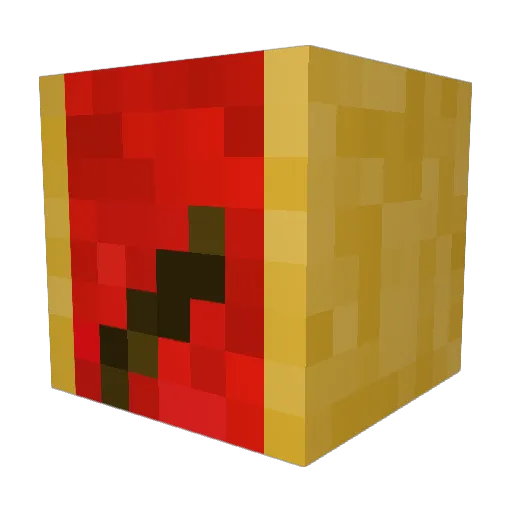 dfkd Minecraft avatar head, 3D render