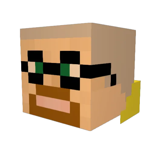 dfreezeylovespie Minecraft avatar head, 3D render