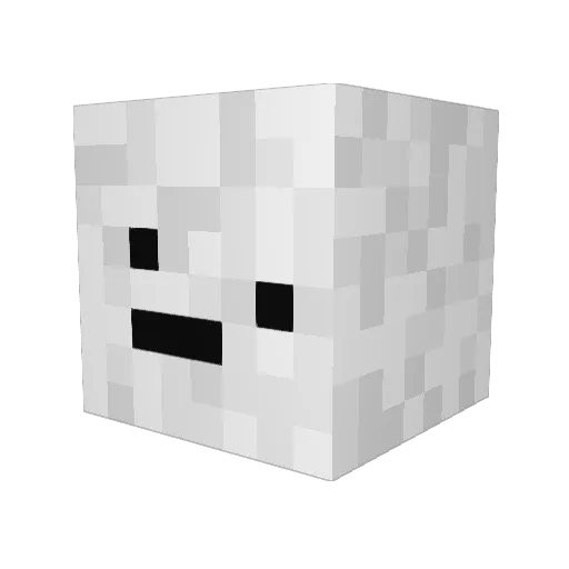 dfs17 Minecraft avatar head, 3D render