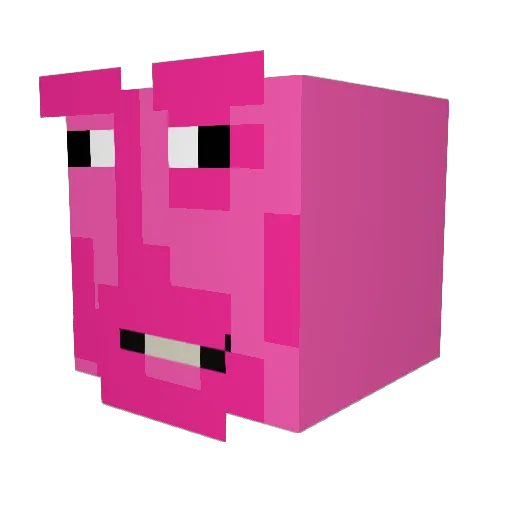 dfscz Minecraft avatar head, 3D render