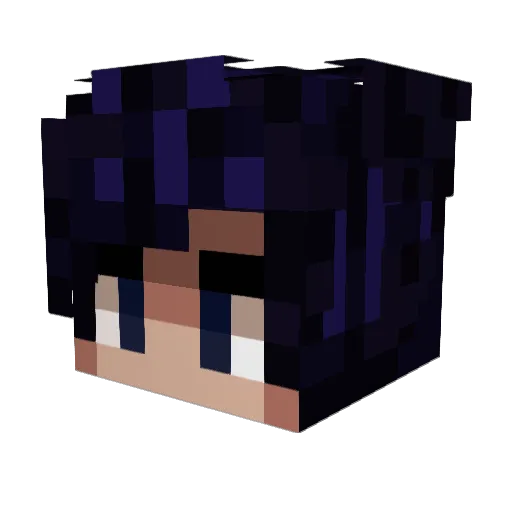 dftalexx Minecraft avatar head, 3D render
