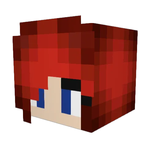 dg1118 Minecraft avatar head, 3D render