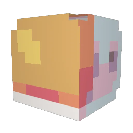 dg_frankiee Minecraft avatar head, 3D render