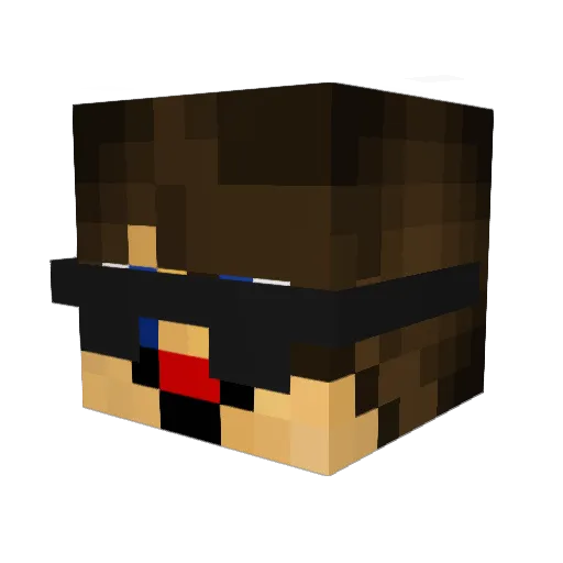 dg_gamez Minecraft avatar head, 3D render