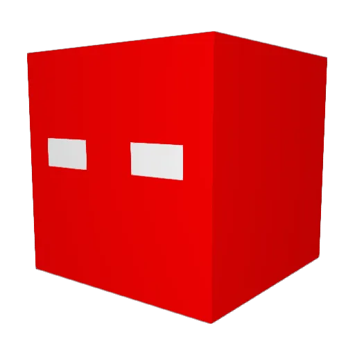 dgdtzt Minecraft avatar head, 3D render