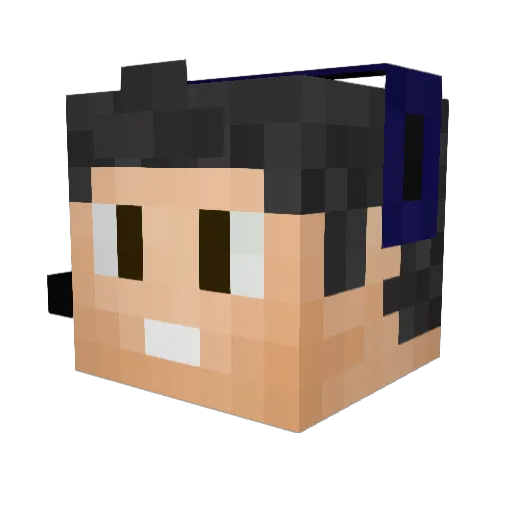 dghae Minecraft avatar head, 3D render