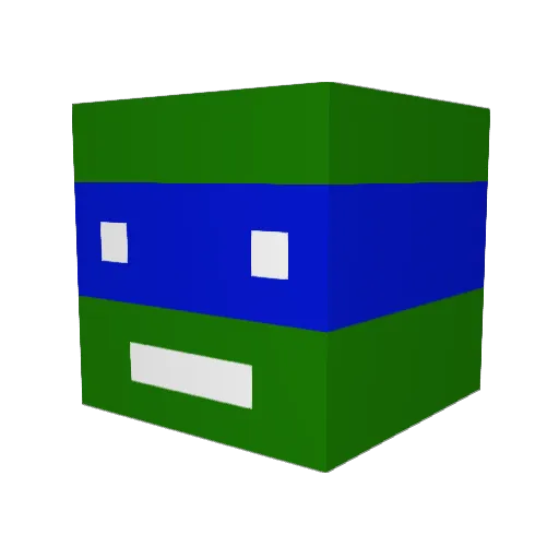 dgieschen Minecraft avatar head, 3D render