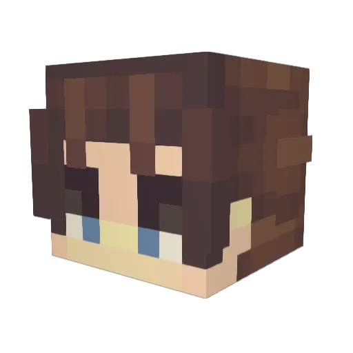 dgiggi Minecraft avatar head, 3D render