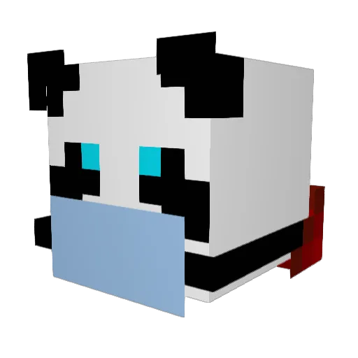 dginos Minecraft avatar head, 3D render