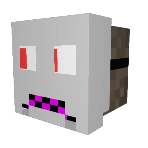 dgkadam Minecraft avatar head, 3D render