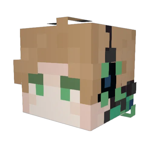 dgmyrs Minecraft avatar head, 3D render