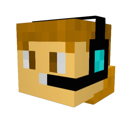 dgr2003 Minecraft avatar head, 3D render