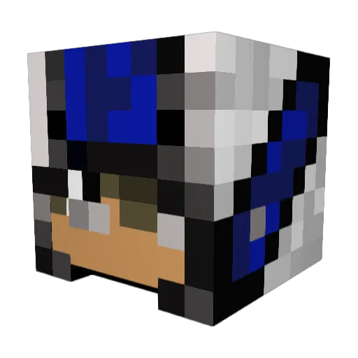 dgtash Minecraft avatar head, 3D render