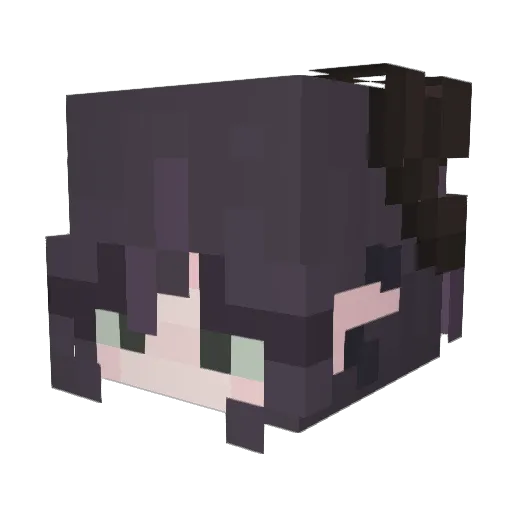 dgtlminerva Minecraft avatar head, 3D render