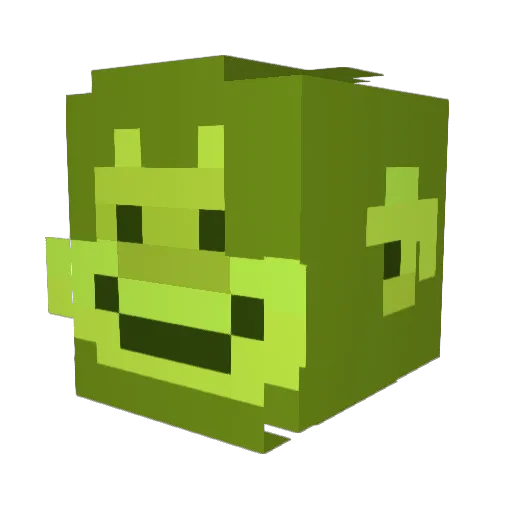 dhaba Minecraft avatar head, 3D render