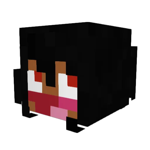 dhampires Minecraft avatar head, 3D render